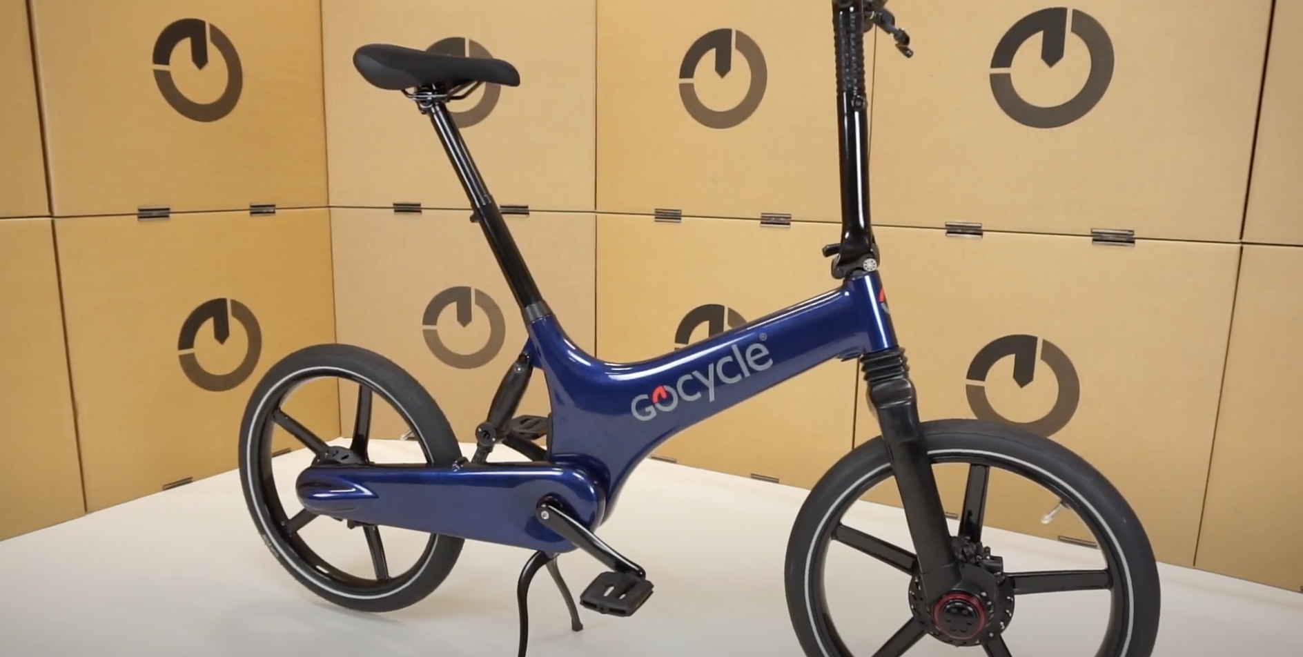 blue GoCycle electric bike