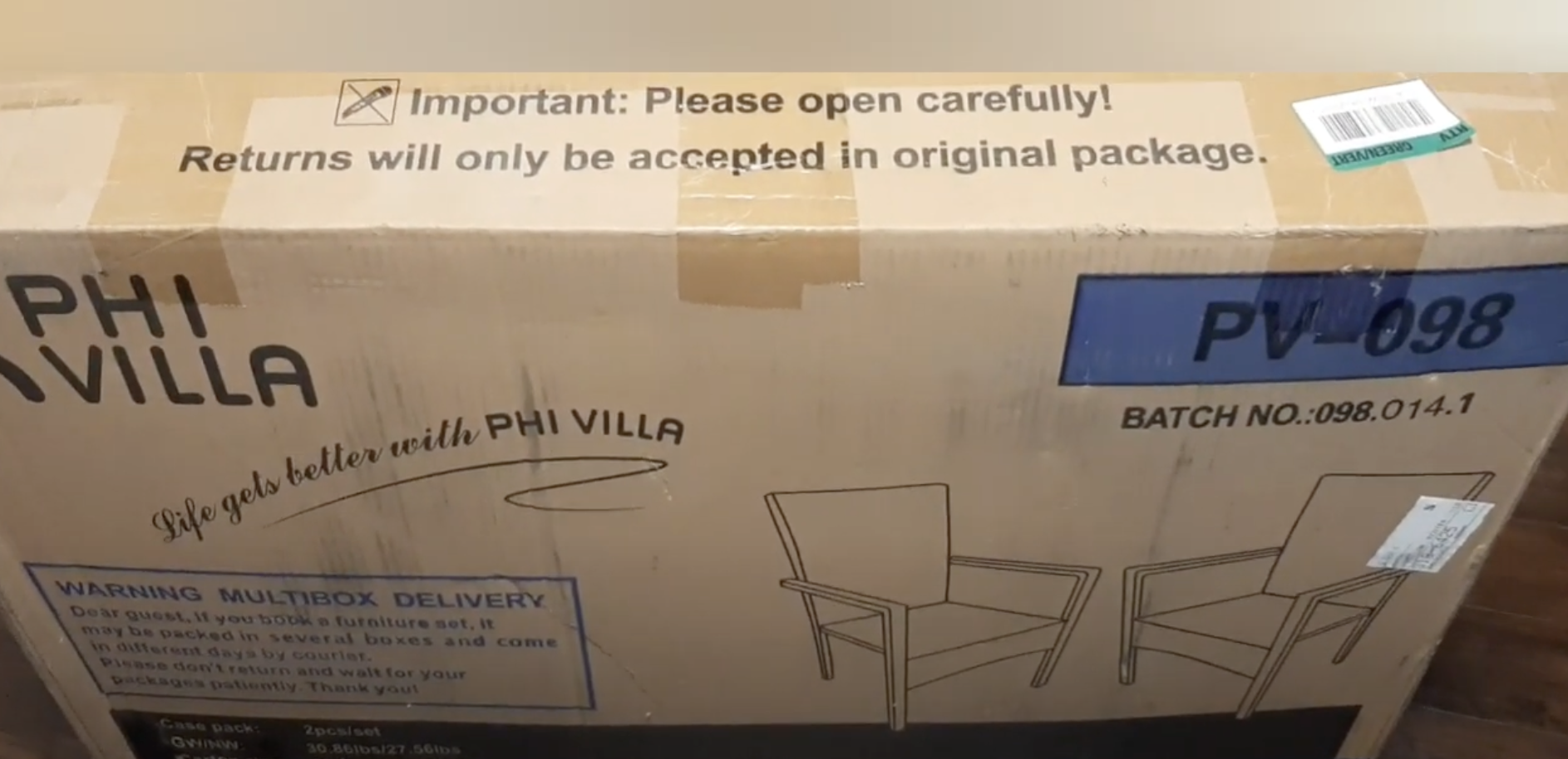 phi villa chair box