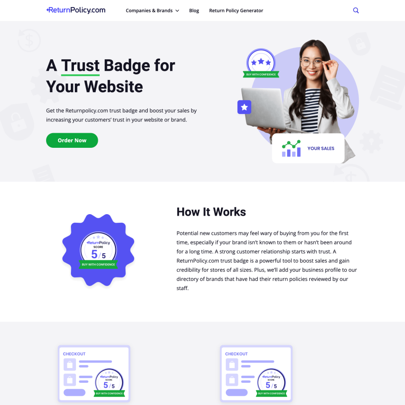 Trust Badge by ReturnPolicy.com